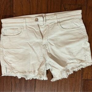 Joe’s Women's white Distressed Denim Shorts size 28